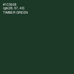 #1C3928 - Timber Green Color Image
